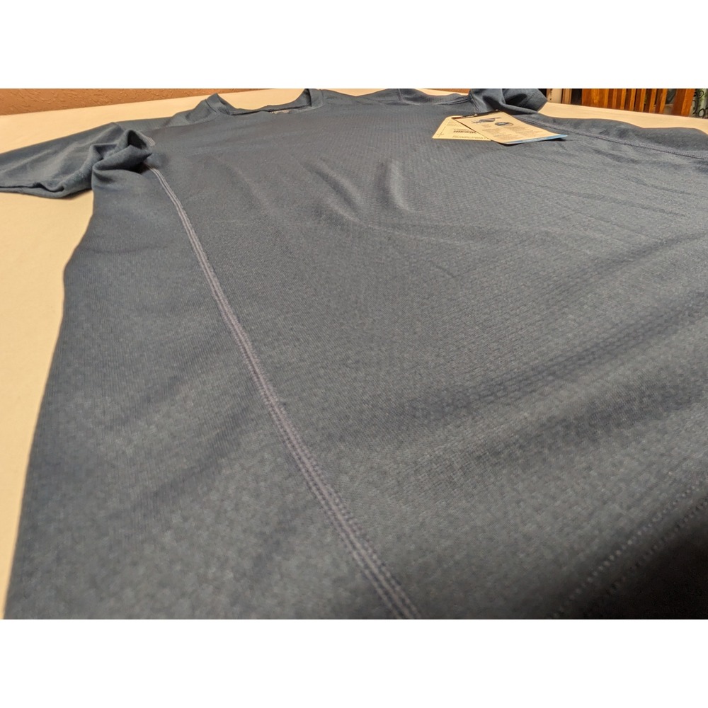 REI Mens Polartec Power Dry Lightweight Base Layer Crew Shirt Orion Blue Medium - Picture 8 of 12